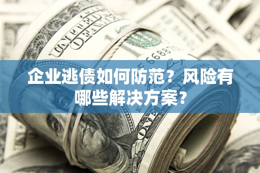 北京企业逃债如何防范？风险有哪些解决方案？