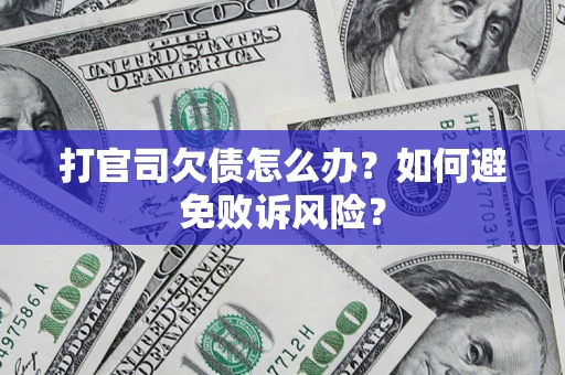 北京打官司欠债怎么办？如何避免败诉风险？
