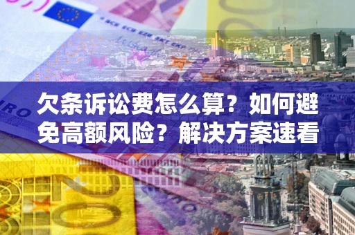 北京欠条诉讼费怎么算？如何避免高额风险？解决方案速看！