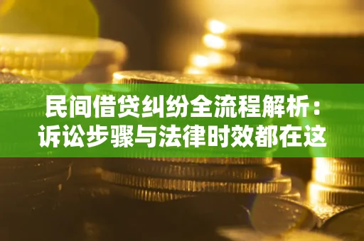 北京民间借贷纠纷全流程解析：诉讼步骤与法律时效都在这儿了