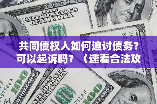 北京共同债权人如何追讨债务？可以起诉吗？（速看合法攻略）