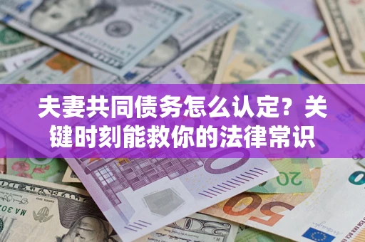 北京夫妻共同债务怎么认定？关键时刻能救你的法律常识